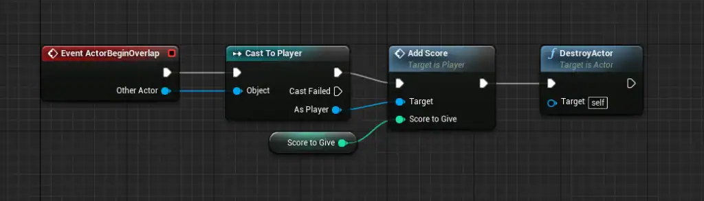 programação visual com Blueprints na engine Unreal